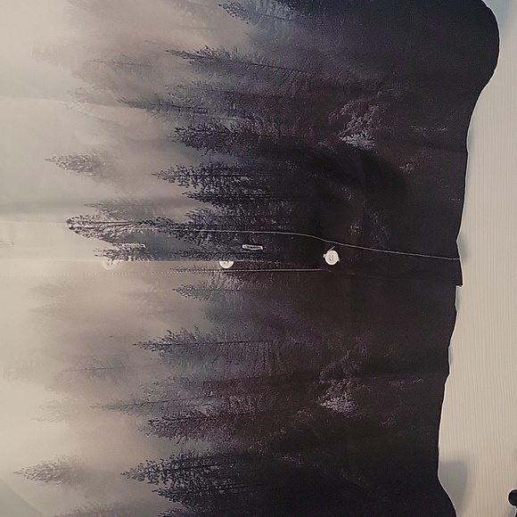 Men's SHEIN short sleeve button front forest print sixe XL - Picture 3 of 3